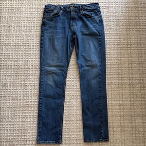 PAIGE Men's Slim Straight Jeans in Blue Denim